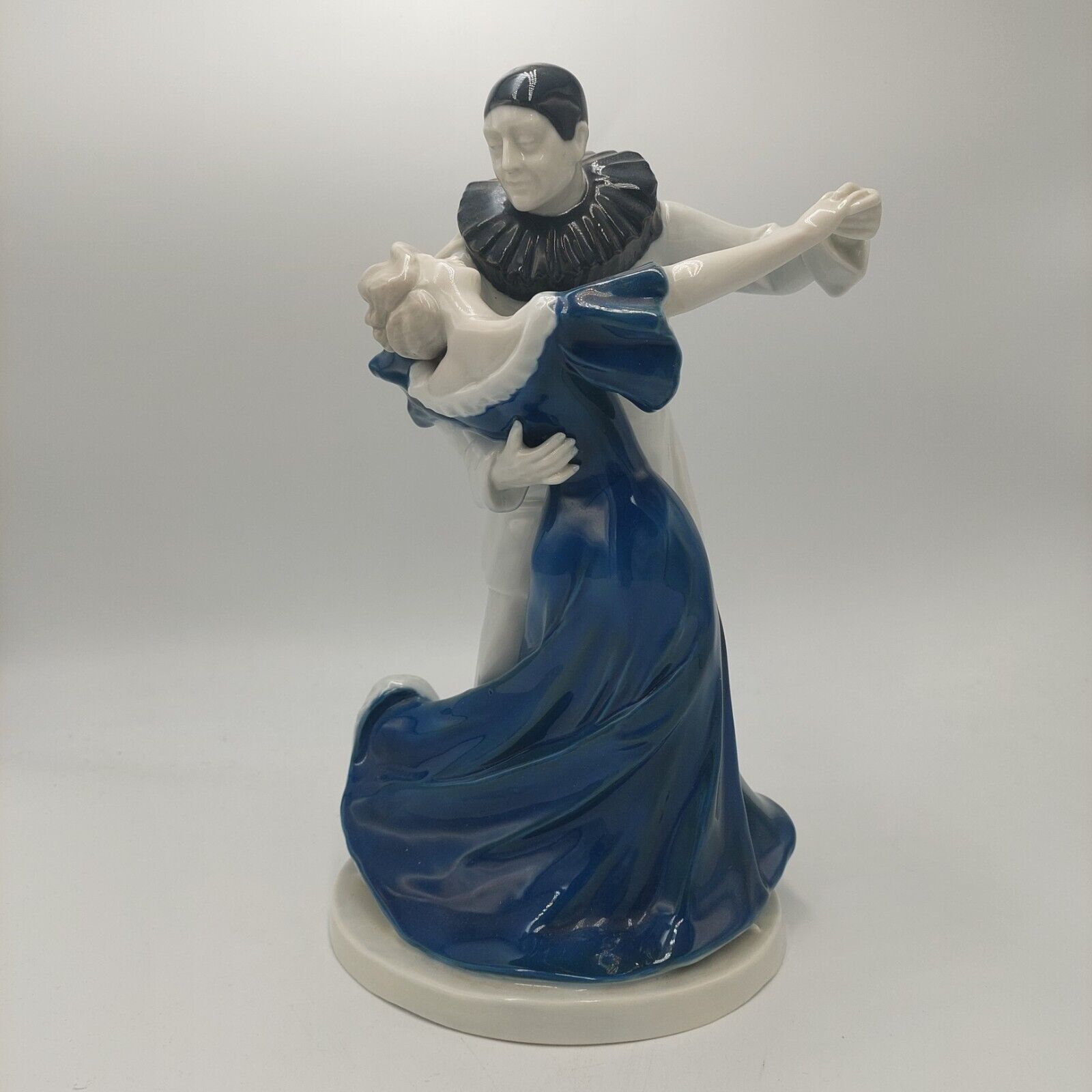 Antique Heubach Pierrot Art Deco Porcelain German Figurine Figure STUNNING