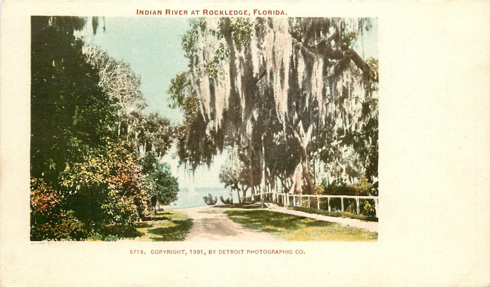 Florida, FL, Rockledge, Indian River 1901 Private Mailing Card