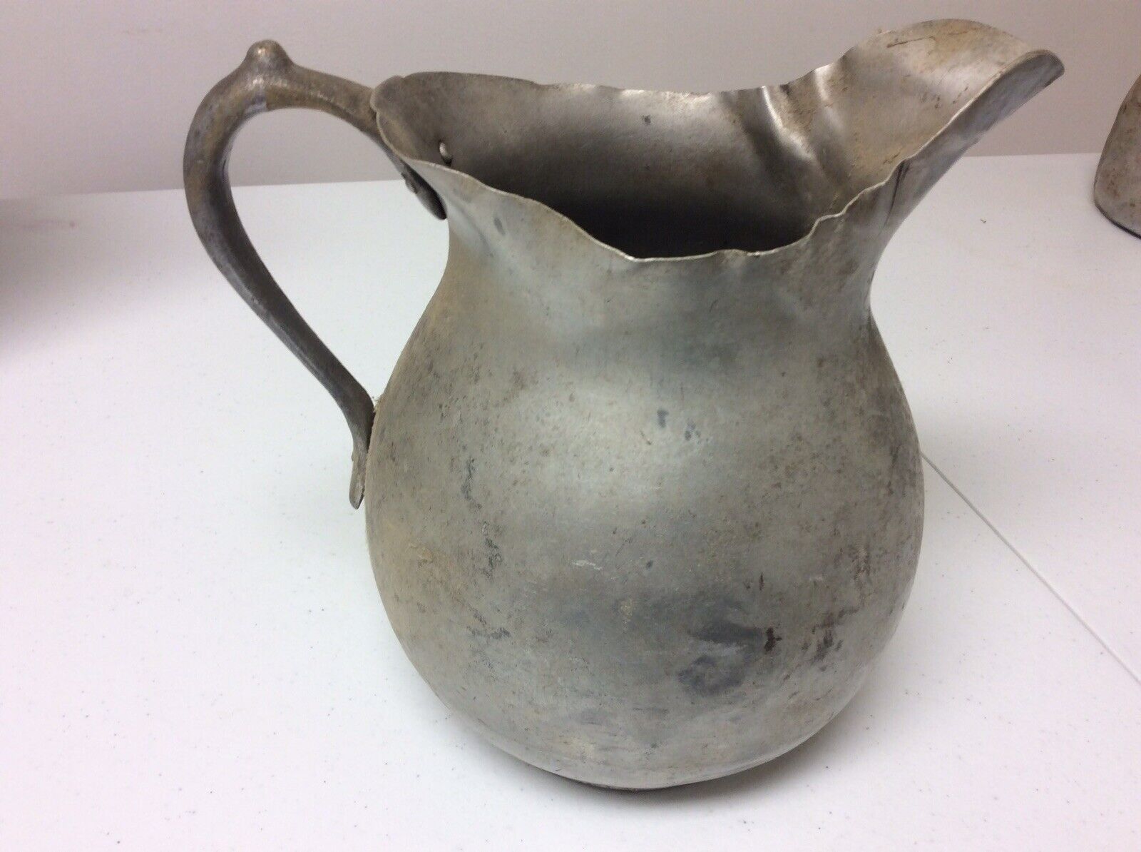 Made by Doylestown Aluminum Co Until Late 30’s Pitcher 8”H x 6” W/Back Stamp