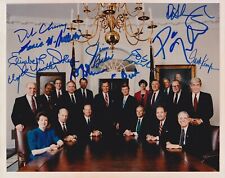 George Bush Signed 8x10 Photo JSA LOA Cabinet Dan Quayle Dick Cheney Jim Baker + picture