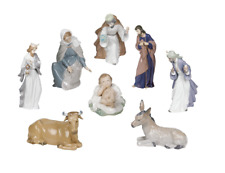 NAO BY LLADRO 8-PIECE GLOSS PORCELAIN NATIVITY SET BRAND NIB CHRISTMAS SAVE$ F/S picture