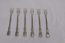 Wallace Victorian Sterling Silver Lot Of 6 Lemon & Pickle/olive Forks USA 1891 picture