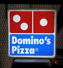 Rare Vintage Advertising Domino's Pizza Sign Lighted Sign Pizza Sign picture