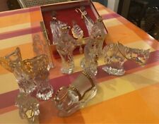 GORHAM Crystal and Gold Nativity Set picture