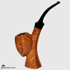 STUNNING SMOOTH SELF-STANDING SMOKING PIPE BY GERMAN MASTER HENNEN picture