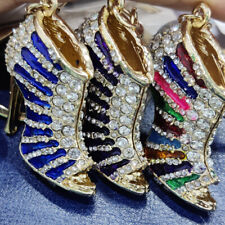 Key Ring Crafts Bag Charm Crystal Keychain High Heel Shoes Festival Xmas Gifts picture