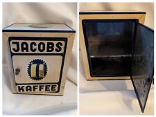 Jacobs Kaffee Coffee Antique Advertising  Tin Coffee Cabinet Means Quality Door picture