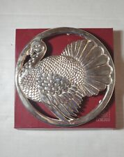 Vtg Silver Plate Turkey Trivet Gorham EP #YC 1708 Italy-1982 Detailed  picture