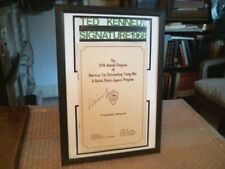 TED KENNEDY ORIGINAL VINTAGE HAND SIGNED PRESIDENTS BANQUET PROGRAM DATED 1968 picture