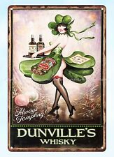 bar club outdoor plaques Dunville's Whisky Always Tempting metal tin sign picture