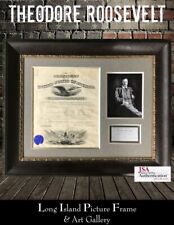 President Theodore Roosevelt Signed Appointment Document Custom Framed JSA LOA 3 picture