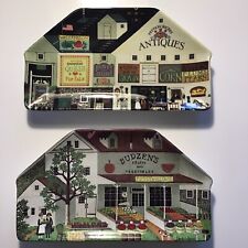 Charles Wysocki Country Heartland Town Plates Set of 2 Discontinued Plates picture