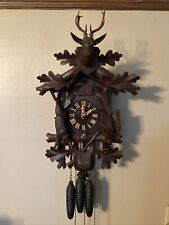1900’s GERMAN Original Antique Cuckoo Clock “BLACK FOREST”, 2 Cookoo Birds, 21” picture