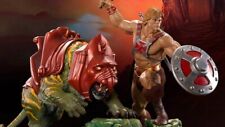 SIDESHOW MASTER OF THE UNIVERSE HE-MAN AND BATTLECAT EXCLUSIVE STATUE, MOTU, PCS picture
