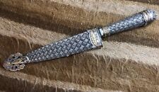 antique Argentine gaucho silver and gold Creole knife picture
