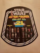 Rare 1979 STAR WARS 21 ACTION FIGURES BELL HANGER ADVERTISING STORE DISPLAY picture