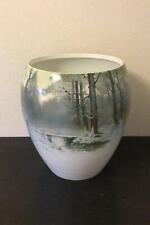 Imperial Porcelain Factory Russian Very large Vase / jar decorated with Winter picture