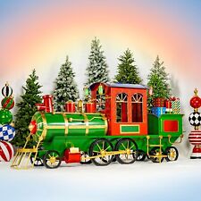 Large Metal Christmas Train Commercial Decoration picture