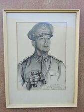 1942 General Douglas MacArthur by Carl Bohnen World War II Signed by Artist picture