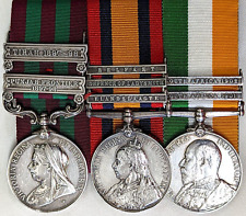 Rare Elandslaagte British Army 1/Devonshire India & Boer War South Africa medals picture