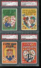 1960 TOPPS FUNNY VALENTINES COMPLETE 66-CARD SET 57 PSA GRADED FROM VENDOR picture