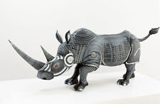Oaxaca Alebrije Imperial Rhinoceros | Hand painted wood carving mexican art picture