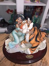 limited edition signed Giuseppe Armani Jasmine and Rajah statue from Aladdin picture
