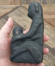 PRE-CONTACT Sechelt Pacific NW carved stone vtg totem pole statue canada alaska picture