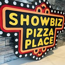 🍕 Showbiz Pizza Place Sign  Americana Decor Chuck E Cheese Man Cave Gas And Oil picture