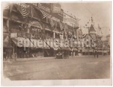 Coney Island NY 4th of July Street Scene Large Antique Photo Segall Restaurant picture