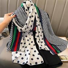 Women'S Stole Black Polka Dot Red Green Large Size See-Through Scarf Lap Blanket picture