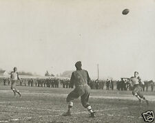 ANTIQUE AMERICAN FOOTBALL COLLEGE GAME ACTION PIGSKIN SNAPSHOT RARE RPPC PHOTO  picture