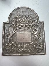 Rare Antique Jewish (Polish?) Silver plate / plaque Judaica picture