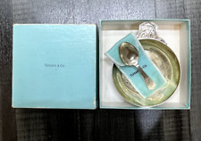TIFFANY & CO STERLING PORRINGER BOWL WITH MATCHING SPOON SET - $8K APR w/ CoA picture