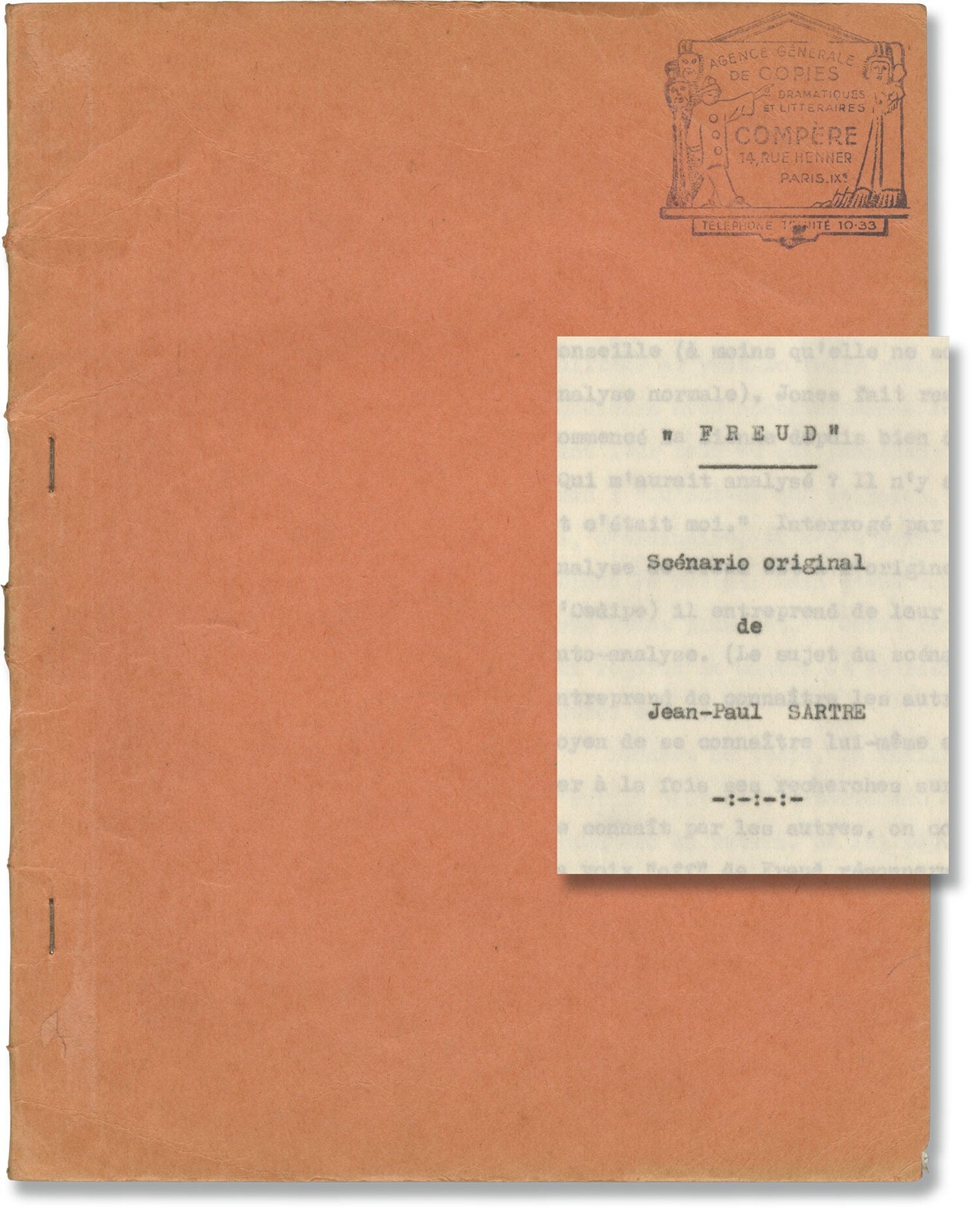 Charles Kaufman Jean-Paul FREUD FREUD THE SECRET PASSION Archive of #158800 Charles Kaufman Jean-Paul FREUD FREUD THE SECRET PASSION Archive of #158800