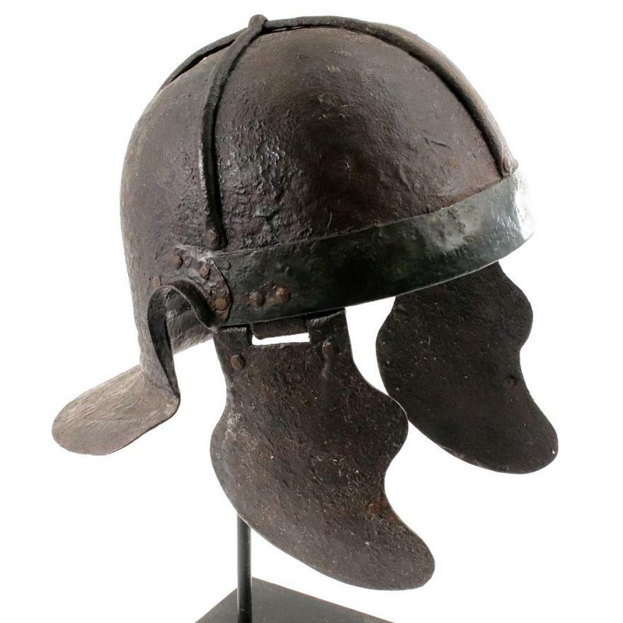 200 A.D. ANCIENT GREEK ROMAN GALEA SPARTAN WARRIOR BRONZE IRON HAMMERED HELMET 200 A.D. ANCIENT GREEK ROMAN GALEA SPARTAN WARRIOR BRONZE IRON HAMMERED HELMET