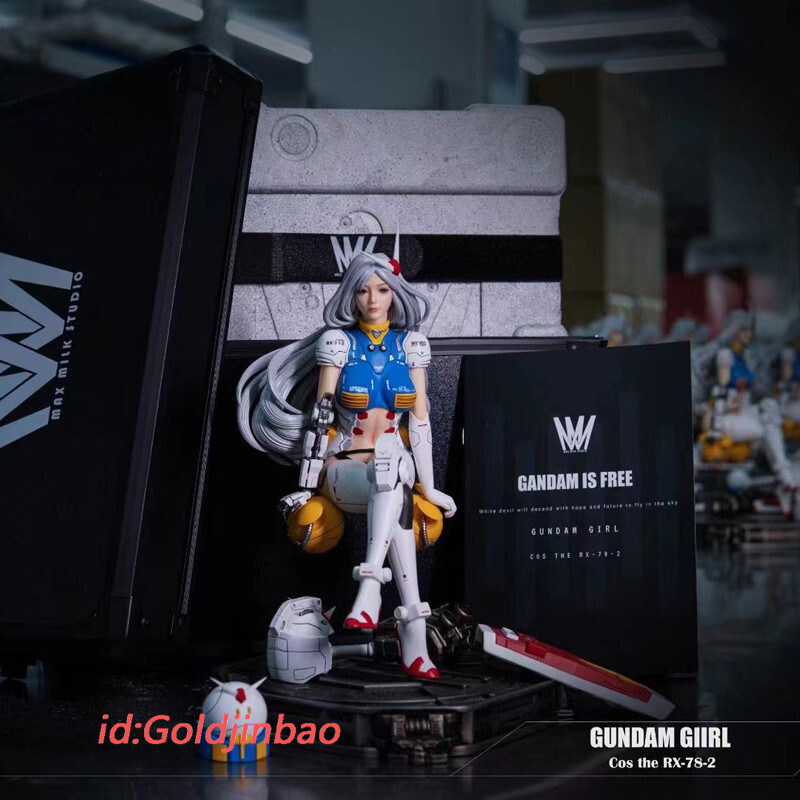 MMS x CHAOS COS RX-78-2 Girl Resin Model Painted Statue In Stock 1/6 Scale 28CM