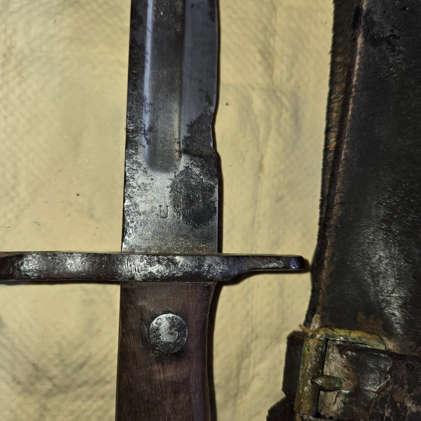 1898 Spanish American War US M1898 Bayonet & Metal Scabbard 1898 Spanish American War US M1898 Bayonet & Metal Scabbard