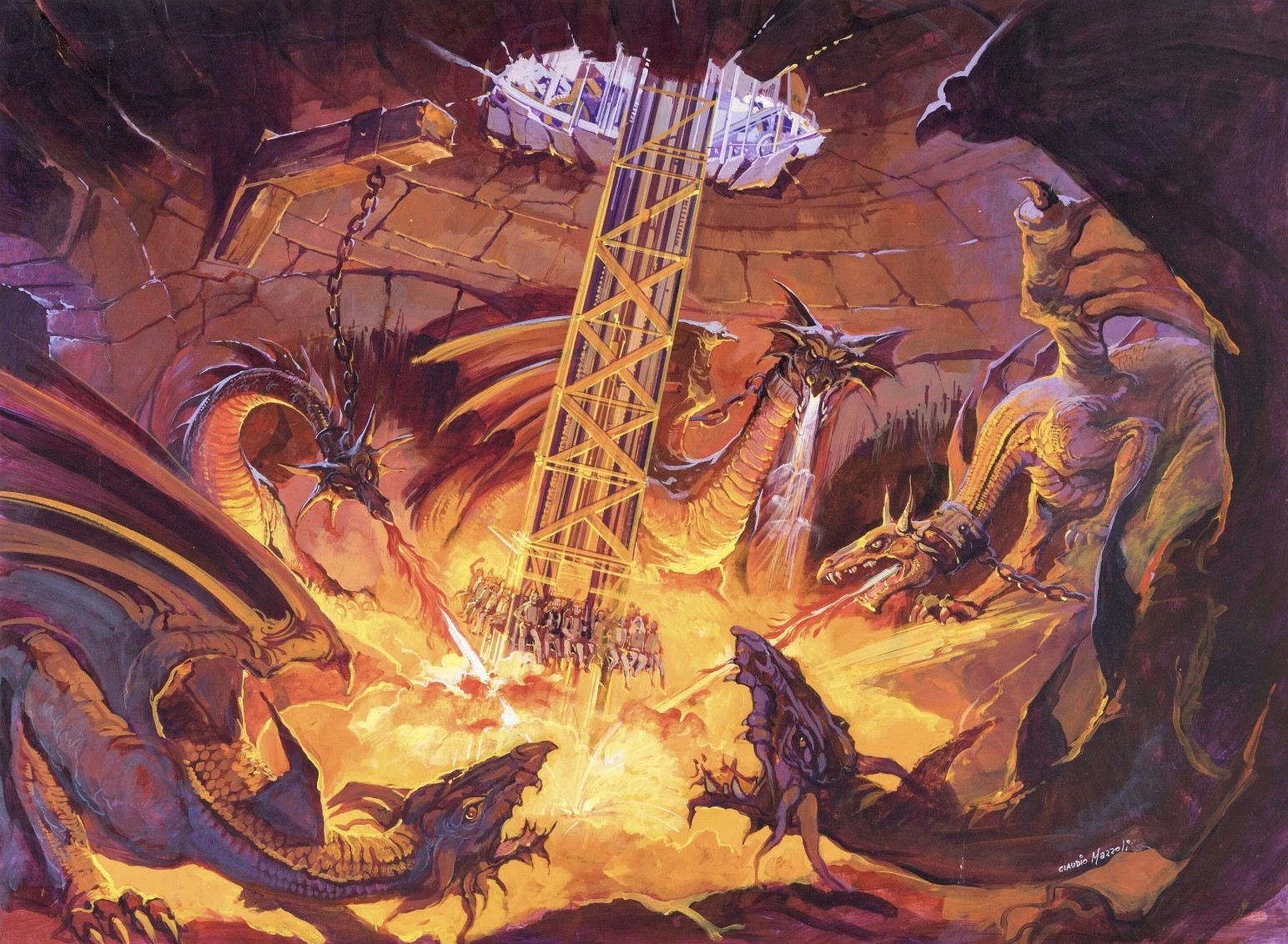 Busch Gardens Original Concept Art Earthguide The Ride by Claudio Mazzoli 42x30 Busch Gardens Original Concept Art Earthguide The Ride by Claudio Mazzoli 42x30