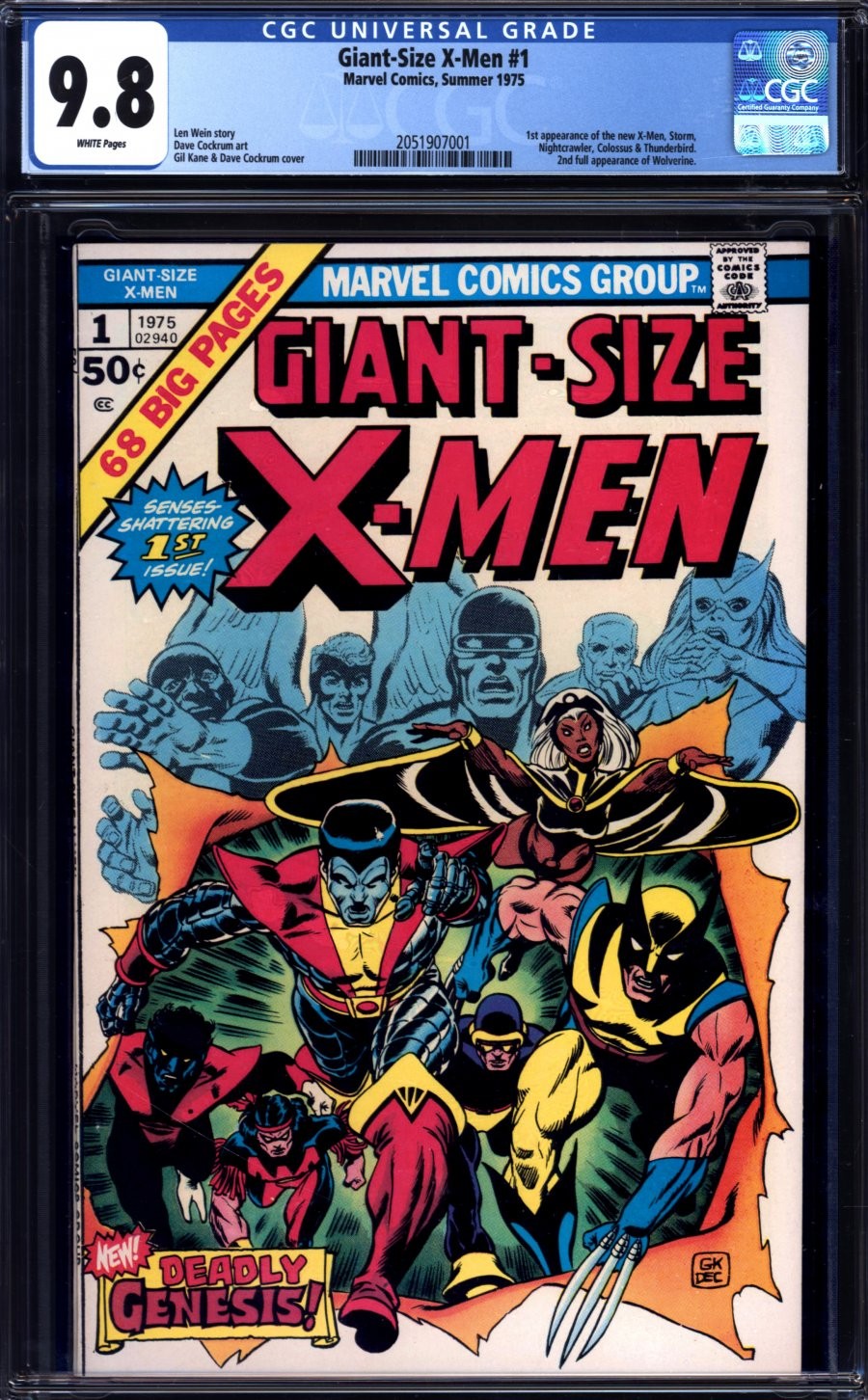 Marvel - X-MEN GIANT SIZE (1975) #1 - Grade 9.8 - Comic Book