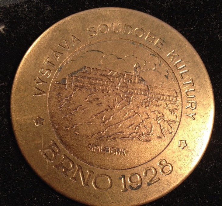 1928 Medal Spilberk Castle Brno Czech & 1/2 Family House Available in Cerne Pole