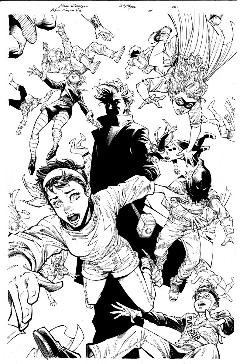 JSA The NEW GOLDEN AGE # 1 Pg 6 ORIGINAL ART 1st APP YOUNG JUSTICE SOCIETY DC 🥇 JSA The NEW GOLDEN AGE # 1 Pg 6 ORIGINAL ART 1st APP YOUNG JUSTICE SOCIETY DC 🥇