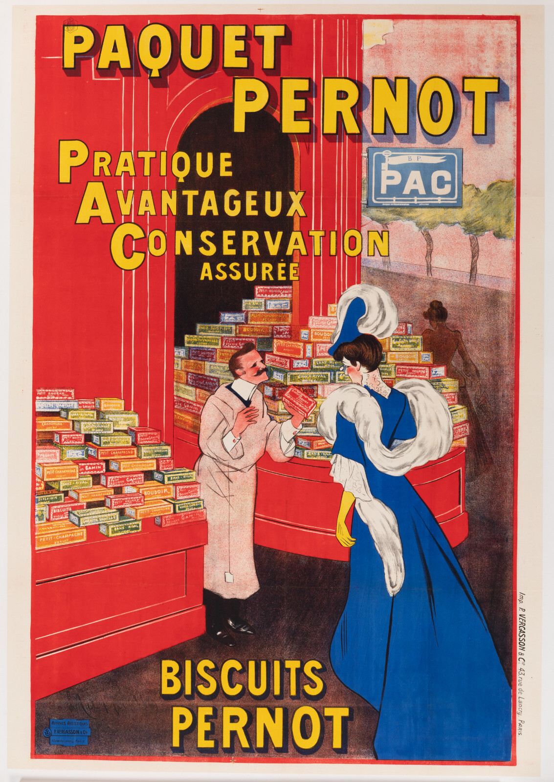Original Art Nouveau Posters - Leonetto Cappiello - Pernot Biscuits - PAC 1905 Original Art Nouveau Posters - Leonetto Cappiello - Pernot Biscuits - PAC 1905