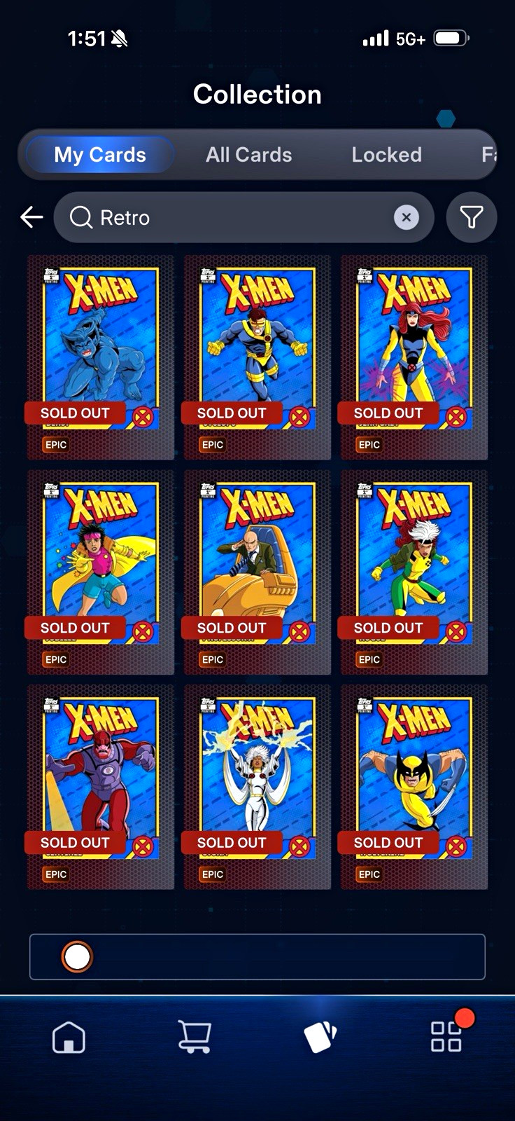 Topps X-Men Retro Epic Non-Sport Trading Card Lot - 9 Cards Beast Wolverine Topps X-Men Retro Epic Non-Sport Trading Card Lot - 9 Cards Beast Wolverine