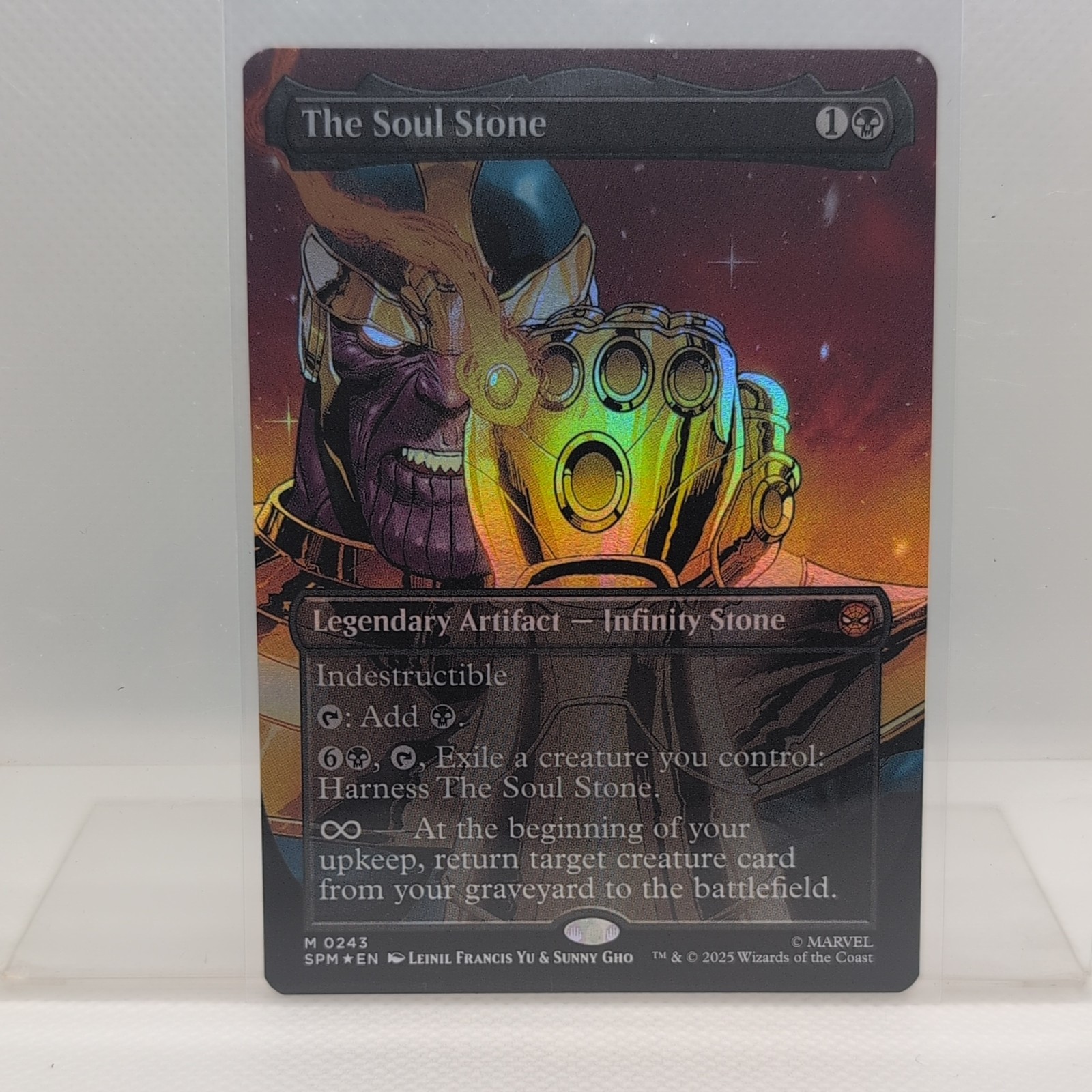 Magic the Gathering The Soul Stone (Borderless) Marvel's Spider-Man SPM MTG FOIL