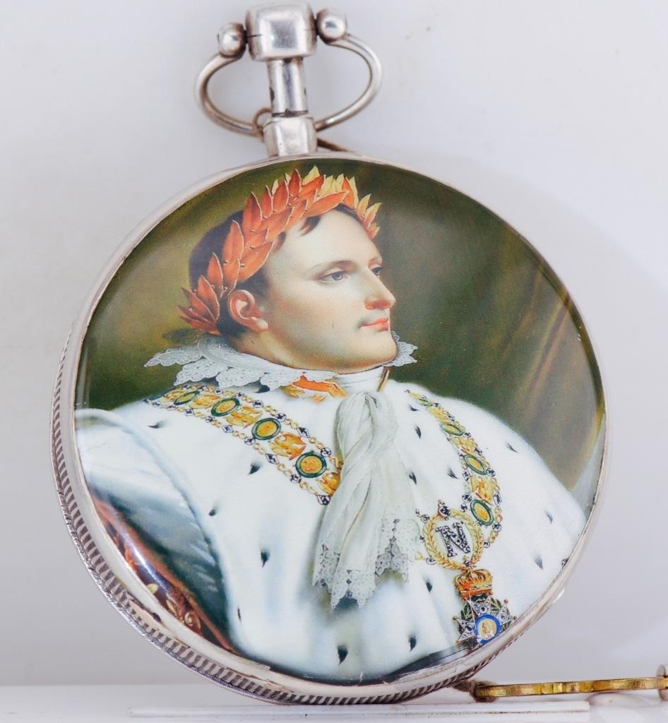 Antique Breguet REPEATER Verge Fusee Pocket Watch Silver &  Enamel - Napoleon I