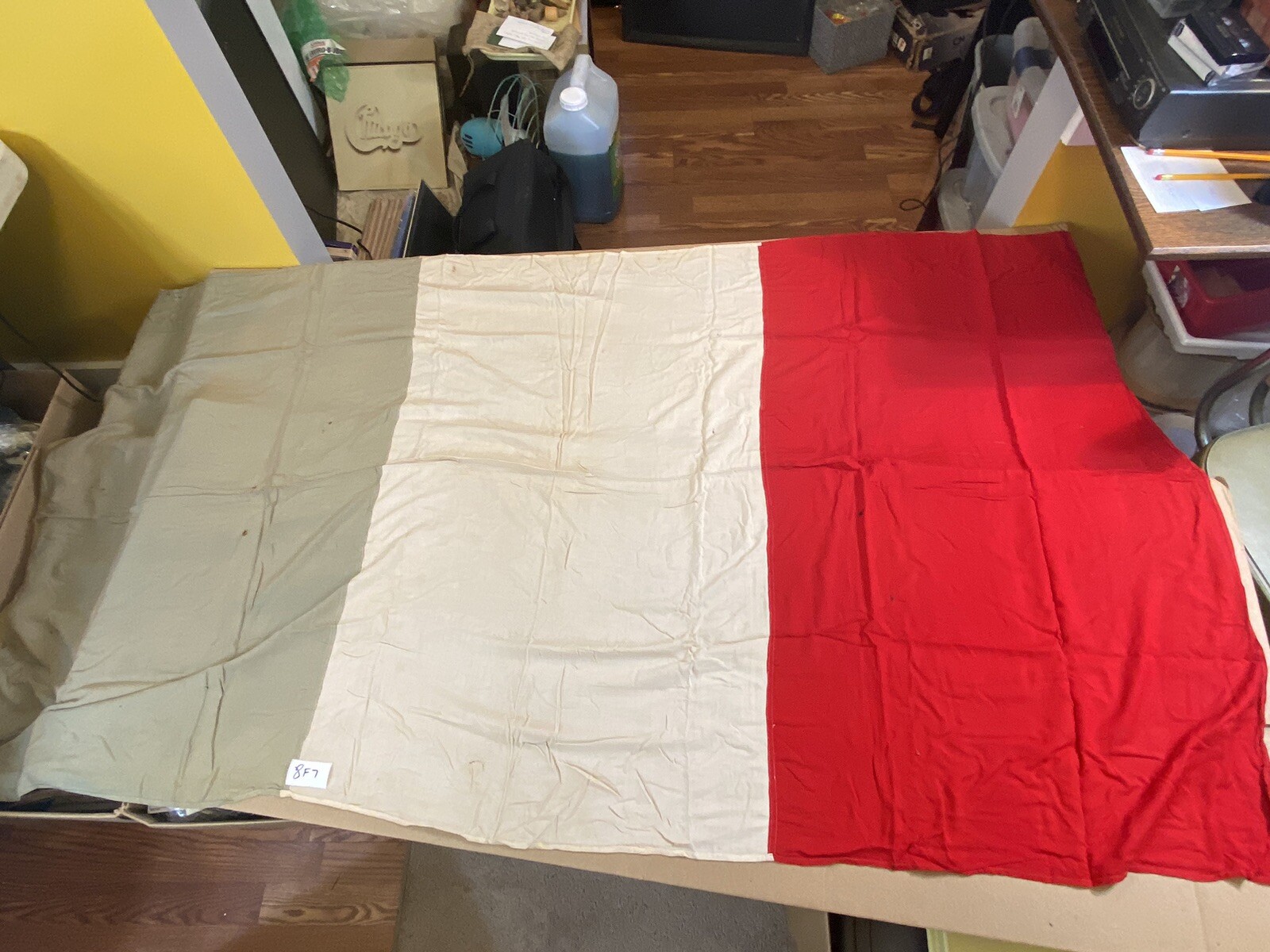 rare WW1 WW2 France French DDAY D-DAY Normandy liberation Flag Vintage 8F7 rare WW1 WW2 France French DDAY D-DAY Normandy liberation Flag Vintage 8F7