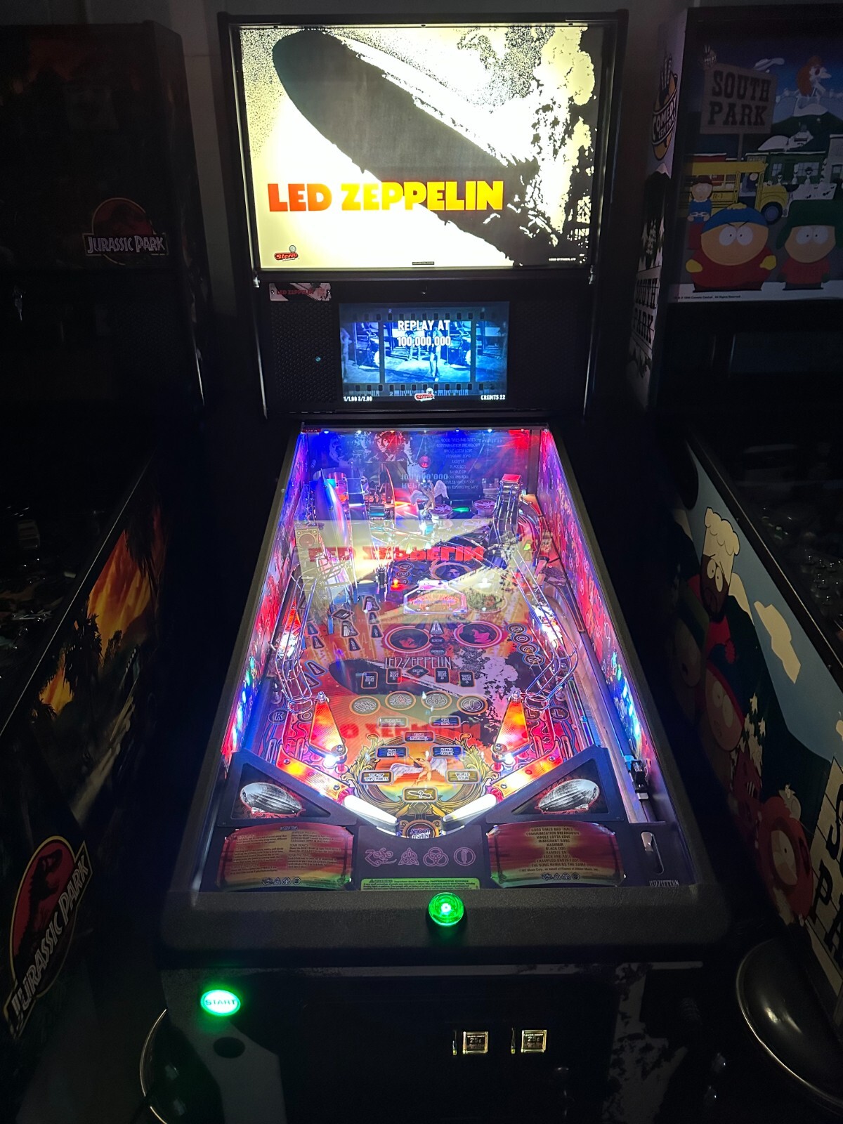 Led Zeppelin Stern Premium Pinball Machine