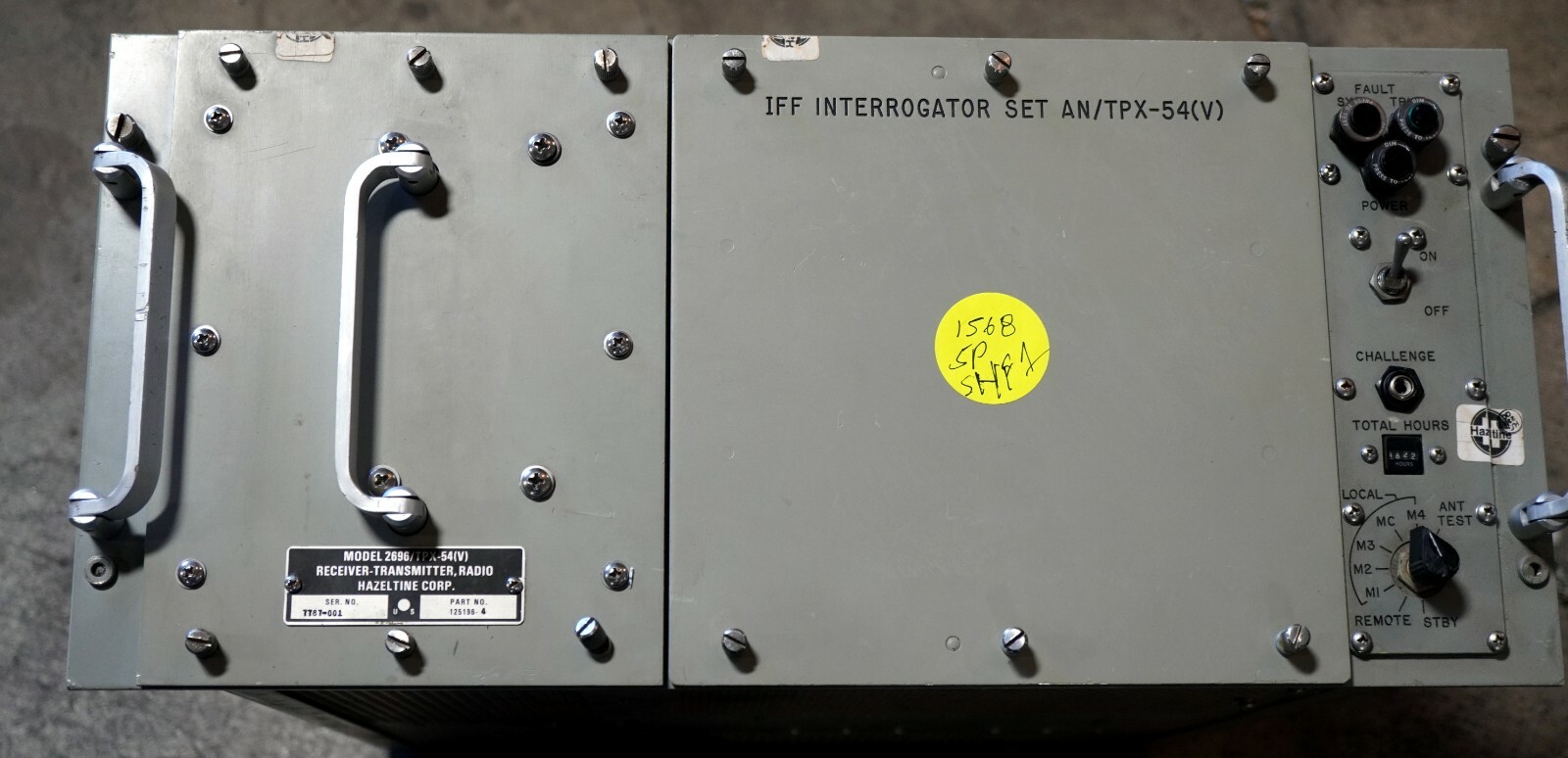 Hazeltine Corp Receiver-Transmitter,Radio 2696/TPX-54(V) **Hard to Find** Hazeltine Corp Receiver-Transmitter,Radio 2696/TPX-54(V) **Hard to Find**