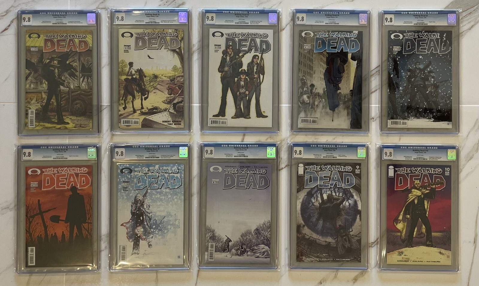 The Walking Dead 1 2 3 4 5 6 7 8 9 10 CGC 9.8 1-193 1st first prints FULL RUN The Walking Dead 1 2 3 4 5 6 7 8 9 10 CGC 9.8 1-193 1st first prints FULL RUN
